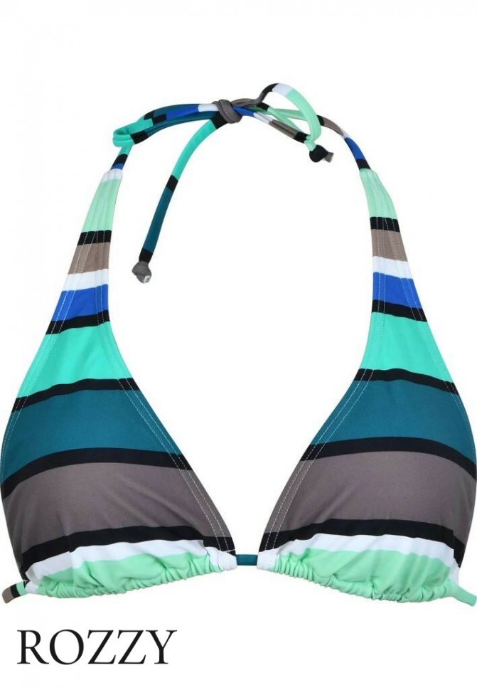 Бюстгальтер купальный Naturana 77059 хаки/черный/бирюзовый Ф