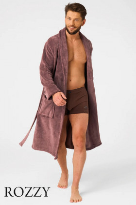 Халат мужской флисовый Key MGL 255 латте