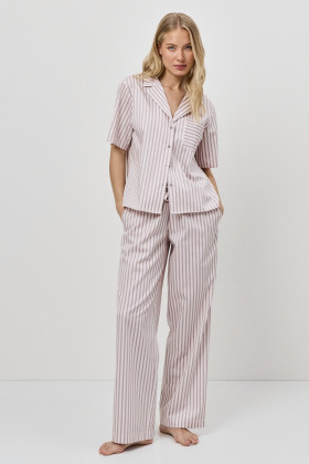 Пижама хлопковая Aruelle Elow светло-розовый/капучино