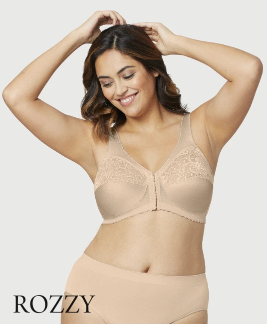 Бюстгальтер без косточек спереди застежка Glamorise GI1200 румяна