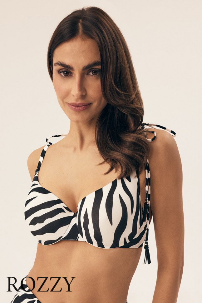 Бюстгальтер купальный Esotiq Zibraz/01X 42384 черный/шампань