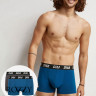 Трусы шорты мужские DIM 0DA8 синий/серый (уп.2шт.)