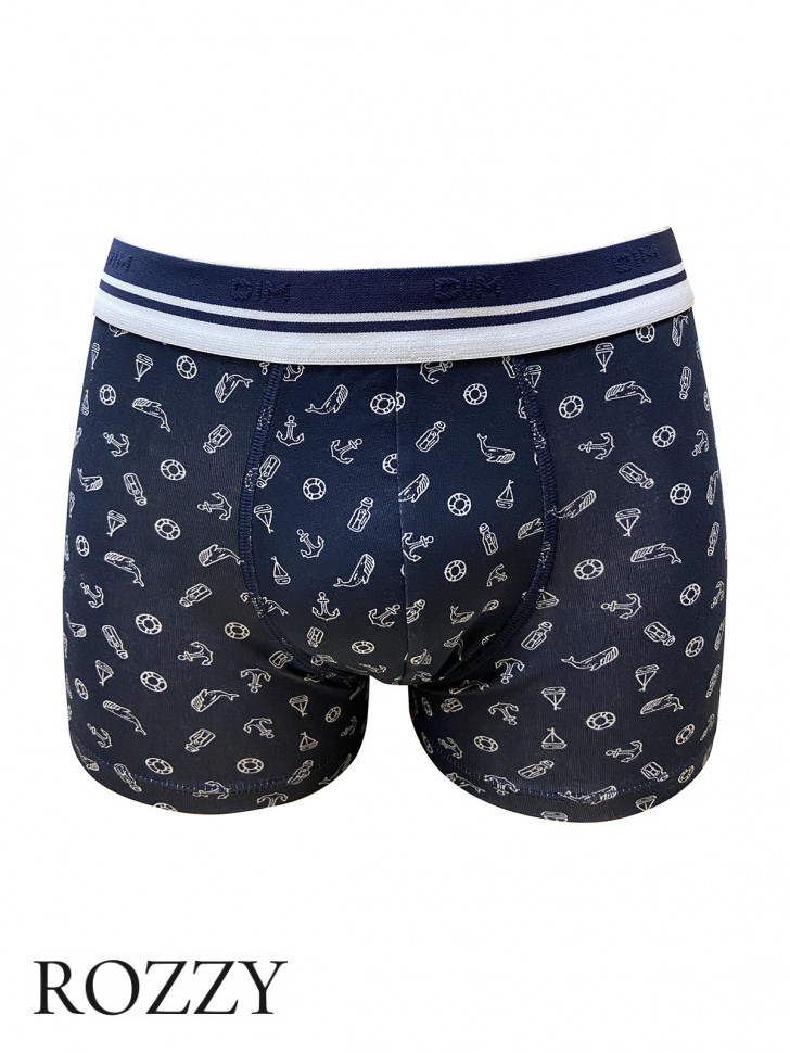 Трусы шорты мужские DIM 0ALC принт морской