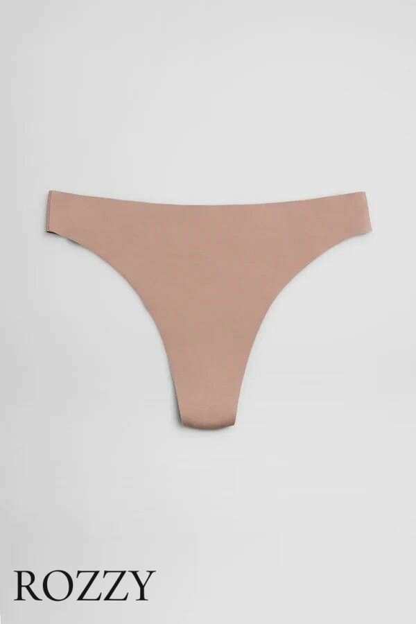 Трусы стринги хлопковые обрезные Ysabel Mora 19663 бежевый