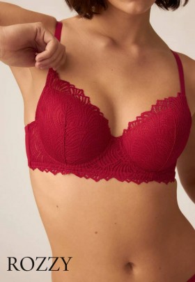 Бюстгальтер Naturana The Friday 7674 бордовый К 