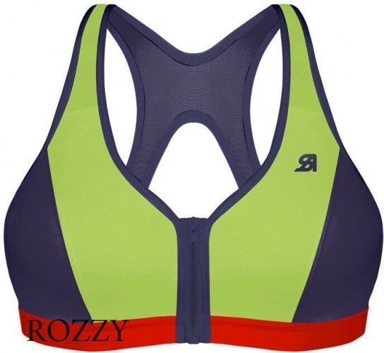 Бюстгальтер спортивный без косточек Shock Absorber S00BW фиолетовый/цитрон